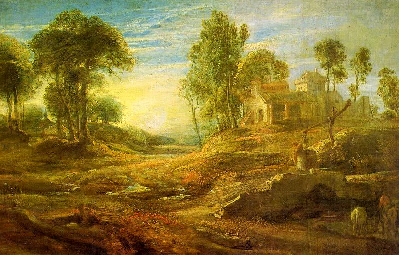 Peter Paul Rubens Landscape with a Watering Place Germany oil painting art
